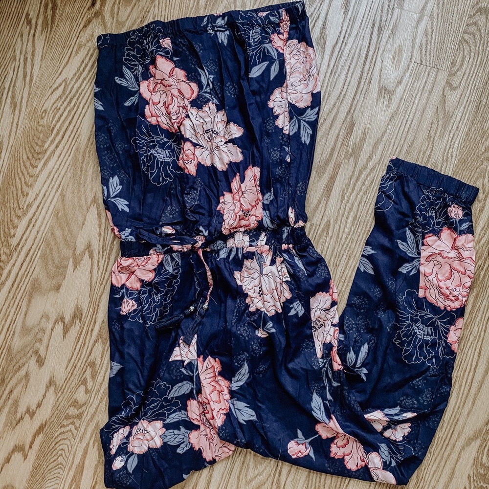 Floral Jumpsuit / Beach Coverup